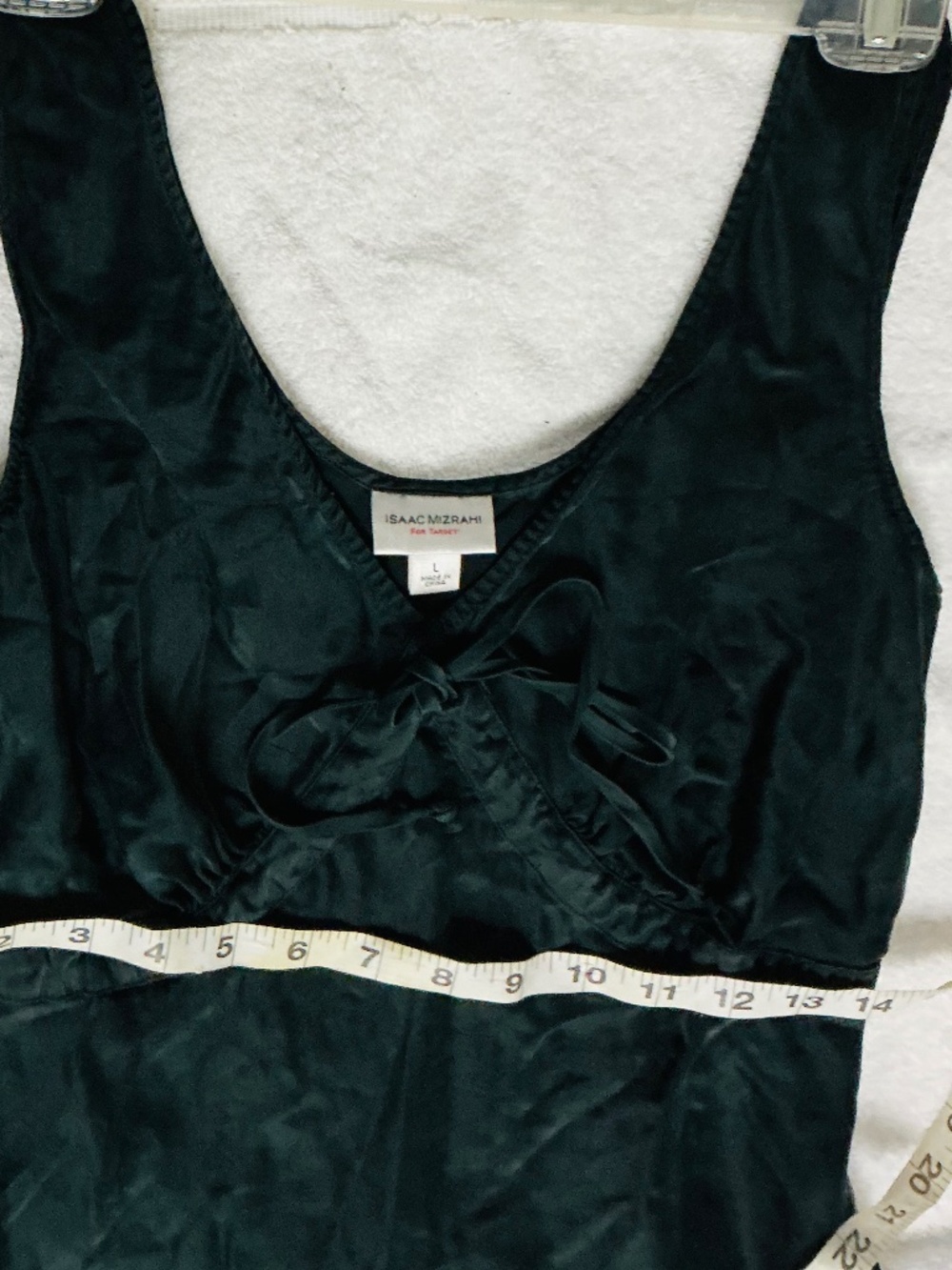 Designer y2k camisole Isaac Mizrahi for target silk size large